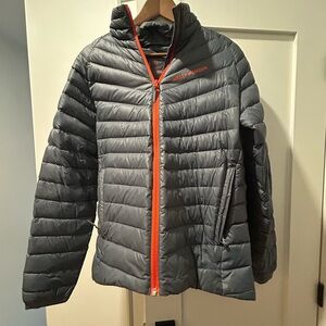 Helly Hansen Charcoal Jacket with Vibrant Orange Trim